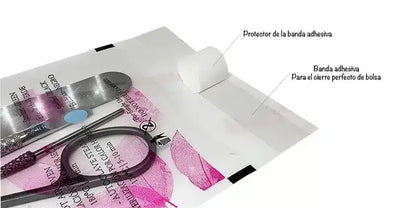 🧼 Bolsas de Esterilización 100x200 mm – Combinadas Transparentes con Doble Indicador (Pack 100 uds)