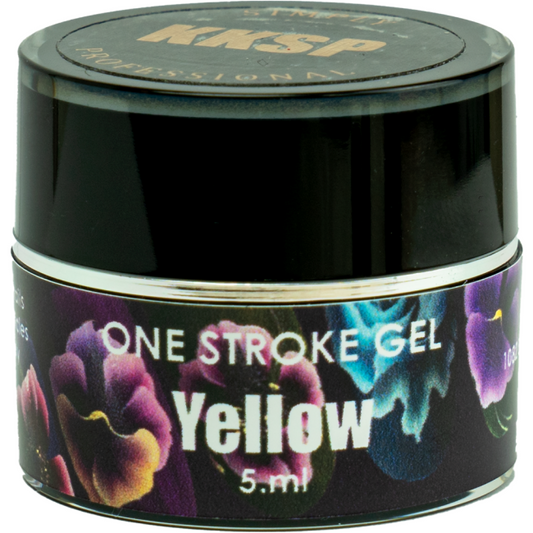 Black ONE STROKE GEL YELLOW 5 ml