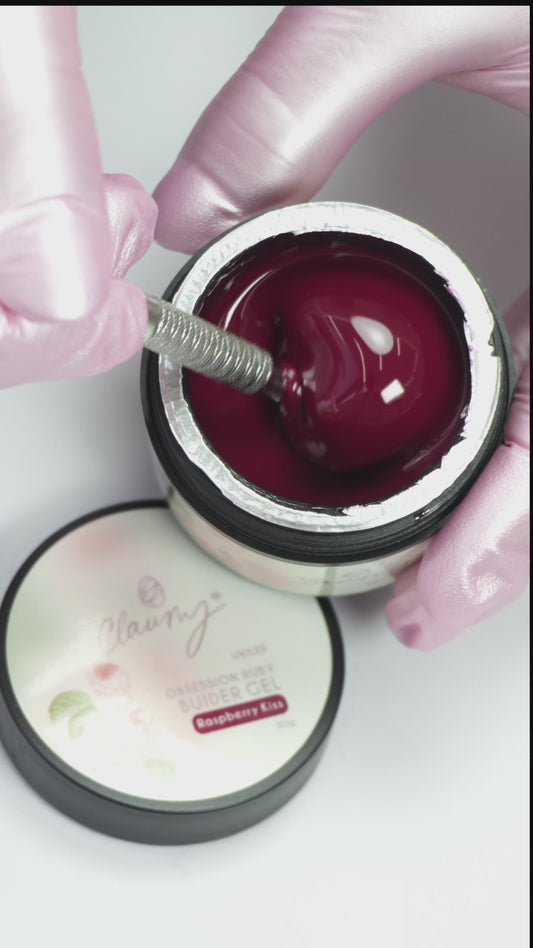 Raspberry Kiss – OBSESSION RUBY Claumy Builder Gel 30g