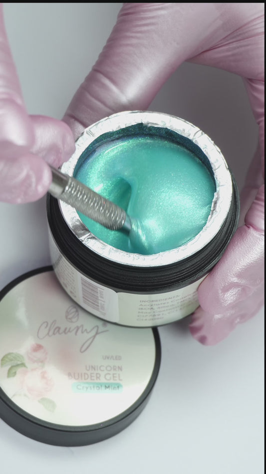 Crystal Mint Unicorn Claumy - Builder Gel 30g