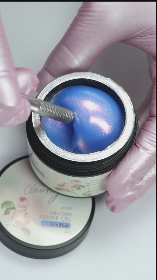 Iris Blue Unicorn Claumy - Builder Gel 30g