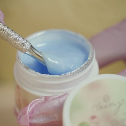 💎 Gel Builder Stellar Claumy Nº 11 – Azul Celeste con Micro Purpurina