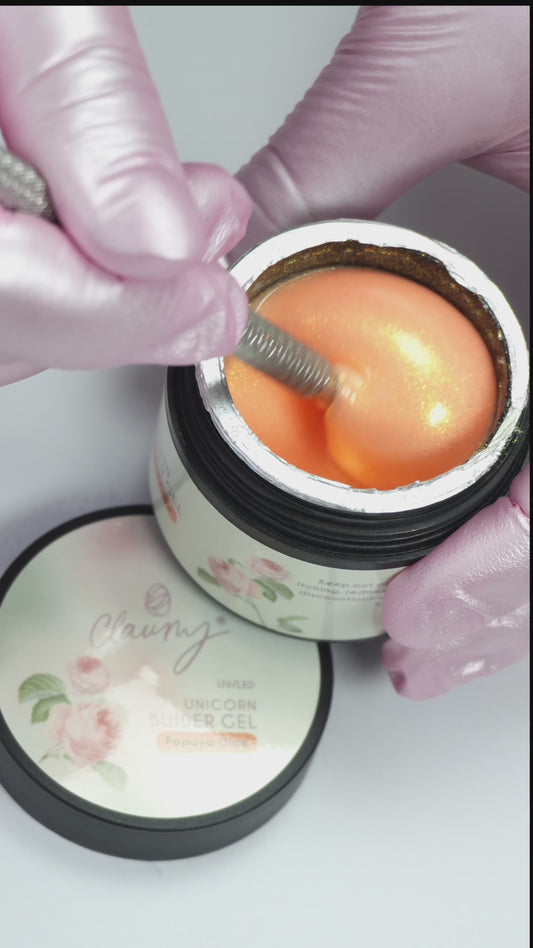 Papaya Glow Unicorn Claumy - Builder Gel 30g