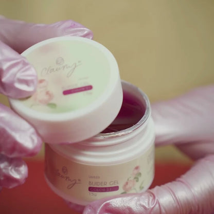 ❤️ Gel Builder Color Claumy Nº 21 – Burdeos Glass