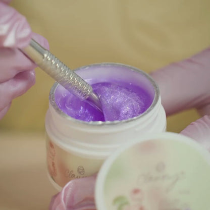 💜 Gel Builder Stellar Claumy Nº 13 – Lila Místico con Micro Purpurina