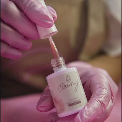 Base Diamond Light 15 ml · Gel nivelador con micro-destellos nude