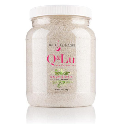 Light Gray Q&LU SALT SOAK - SALES DE BAÑO 400 g