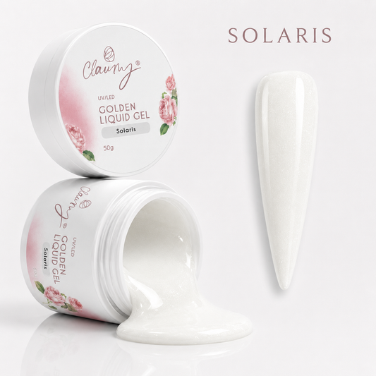 Golden Liquid Gel Solaris — Gel Líquido Purpurina Dorada Claumy® 50g - Academia Claumy Velazquez