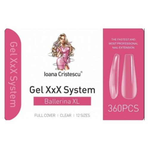 Pale Violet Red TIPS GEL XXX BALLERINA XL