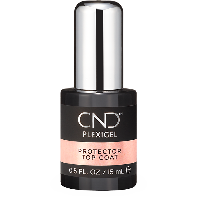 Light Gray CND PLEXIGEL PROTECTOR TOP COAT 15ML